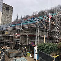 Umbau von Kirche und Pfarrhaus gehen zügig voran (Stand: Dezember 2022)